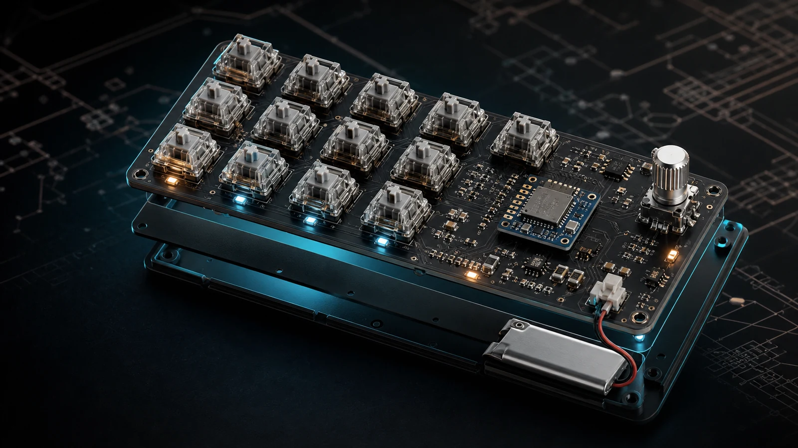 MisakaAI Wireless Macro Keyboard 项目图