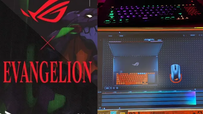 【ROG × EVA】DIY 灯光联动 B站视频封面